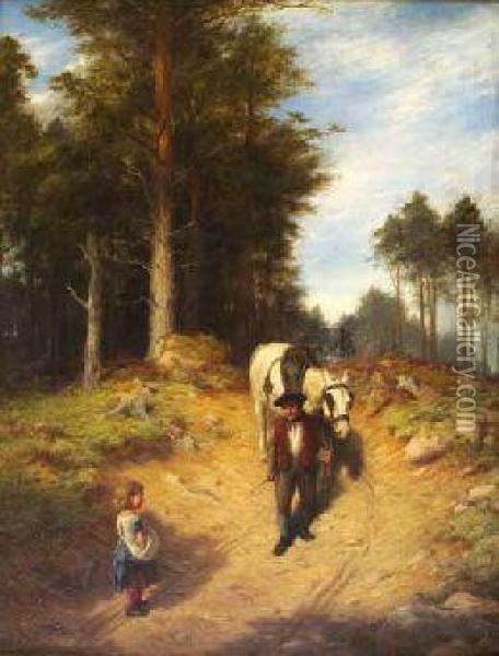 The Woodcutter's Return Oil Painting - Joseph Farquharson