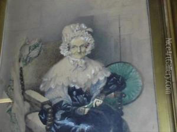 Portrait Of Mrssidebotham Oil Painting - Emily Smyth