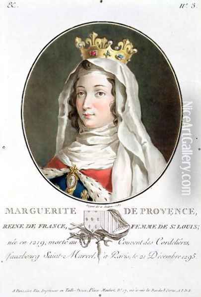 Portrait of Marguerite of Provence 1219-95, 1787 Oil Painting - Antoine Louis Francois Sergent-Marceau