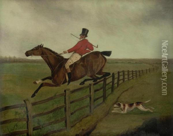 A Set Of Four Hunting Scenes Oil Painting - Henry Thomas Alken