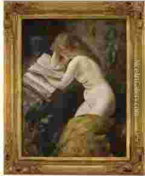The Penitent Mary Magdalene Oil Painting - Hans Olaf Heyerdahl