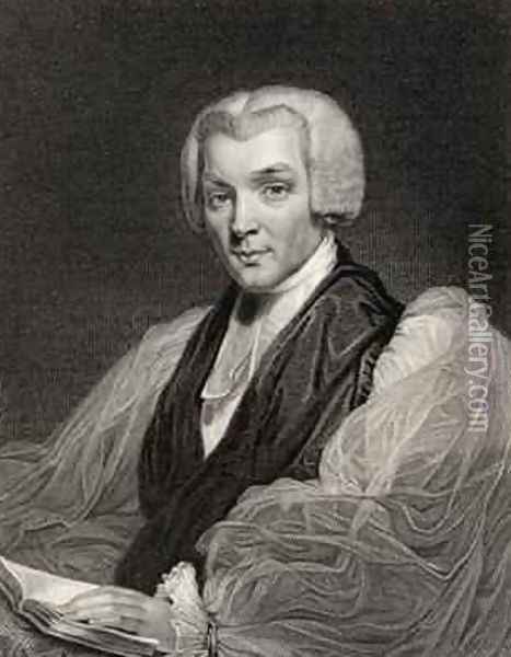 William Howley, engraved by W. Holl, from National Portrait Gallery, volume II, published c.1835 Oil Painting - William Owen