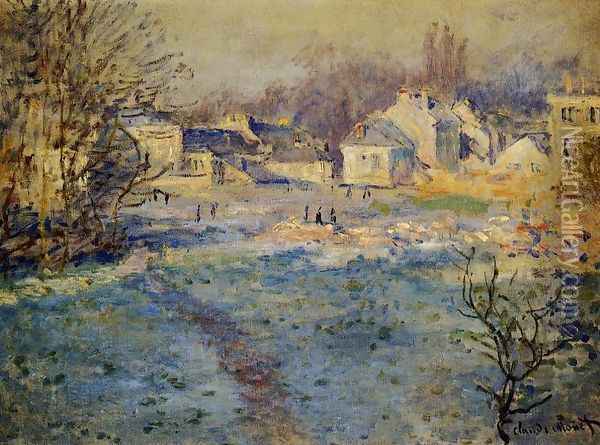 White Frost Oil Painting - Claude Oscar Monet