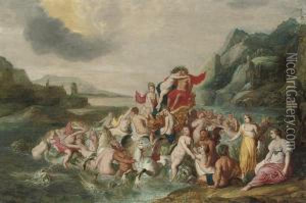 The Triumph Of Neptune Oil Painting - Jan Van Balen