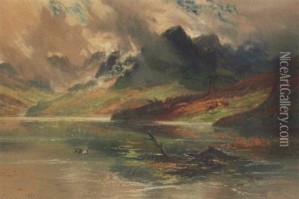 Glen Rosa, Isle Of Arran Oil Painting - Clarence Henry Roe