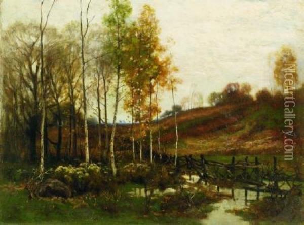 Autumn Birches Oil Painting - Charles Harry Eaton