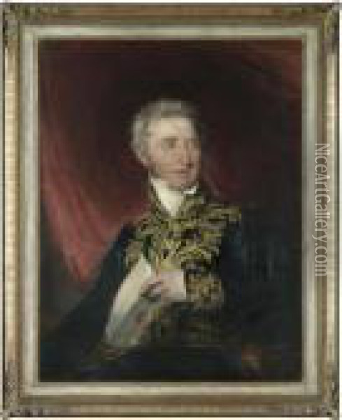 Portrait Of Sir William Hamilton (1730-1803) Oil Painting - Sir William Beechey