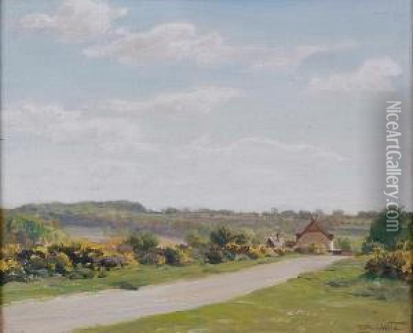 Flackwell Heath, Bucks, Signed Oil Painting - Frank Percy Wild