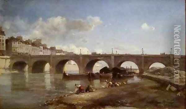 Le Pont de la Tournelle Paris Oil Painting - Johan Barthold Jongkind
