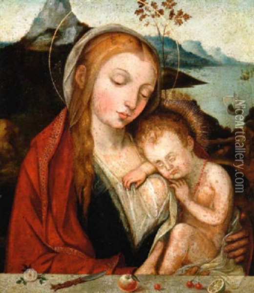 Vierge A L'enfant Oil Painting - Jan Gossaert
