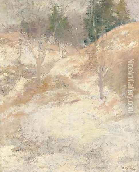 Hemlocks Oil Painting - John Henry Twachtman