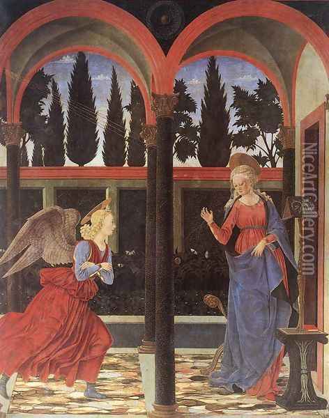 Annunciation 1447 Oil Painting - Baldovinetti Alessio