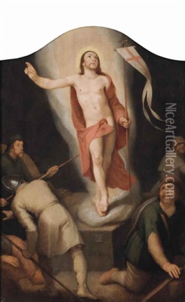 The Resurrection Oil Painting - Cornelis Cornelisz Van Haarlem