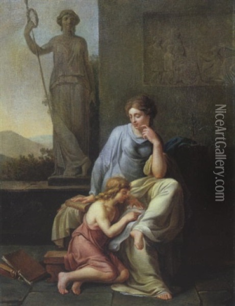 Szene Aus Der Griechischen Sage Oil Painting - Philipp Friedrich Von Hetsch