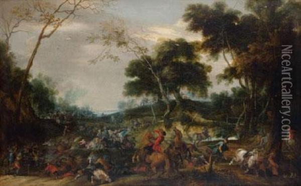 Choc De Cavalerie Oil Painting - Pieter Snayers