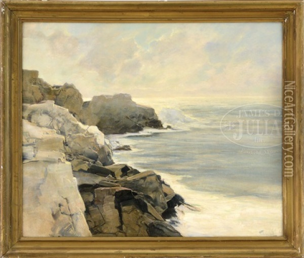 Coast Near Portland, Maine Oil Painting - Frederick Judd Waugh