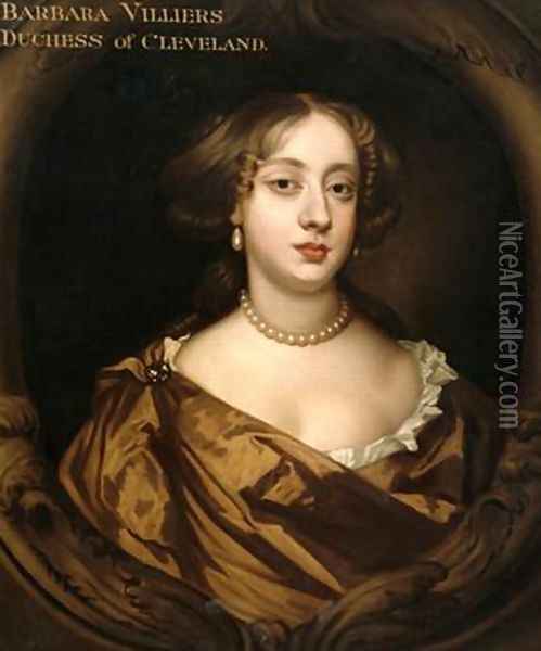 Portrait of Barbara Villiers 1641-1709 Duchess of Cleveland Oil Painting - Sir Peter Lely