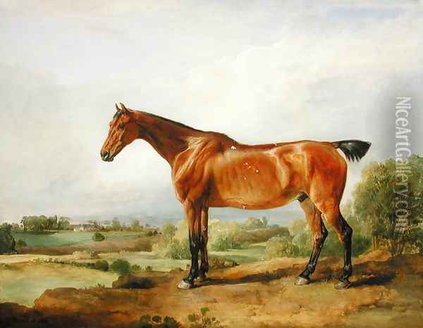 A Hunter in a Landscape, 1810 Oil Painting - James Ward