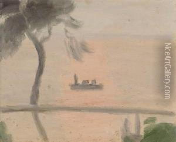 Fishing Oil Painting - Clarice Marjoribanks Beckett