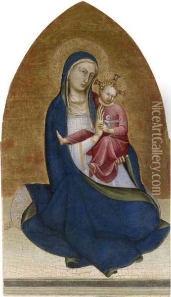Madonna Of Humility Oil Painting - Lorenzo Monaco