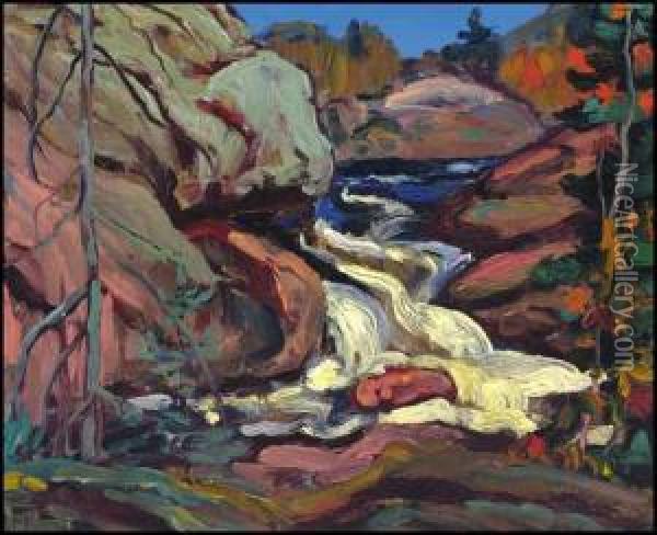 Autumn, Algoma Stream Oil Painting - James Edward Hervey MacDonald