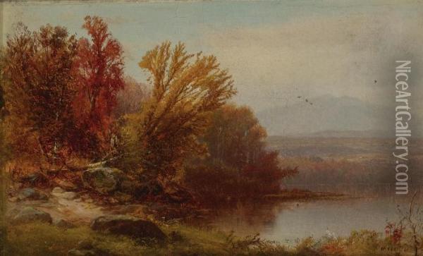 Autumn Oil Painting - William M. Hart