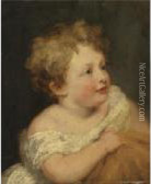 Portrait Of A Child Oil Painting - Sir Thomas Lawrence