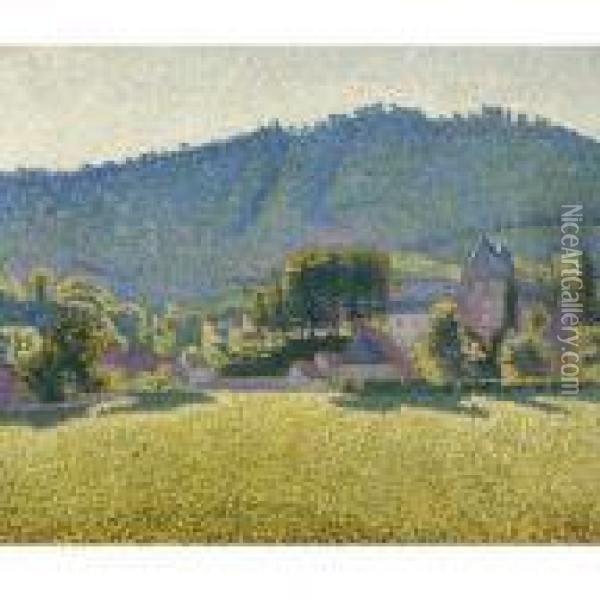 Comblat-le-chteau. La Vallee Oil Painting - Paul Signac