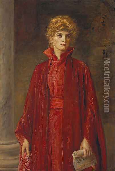 Portia (Kate Dolan) Oil Painting - Sir John Everett Millais