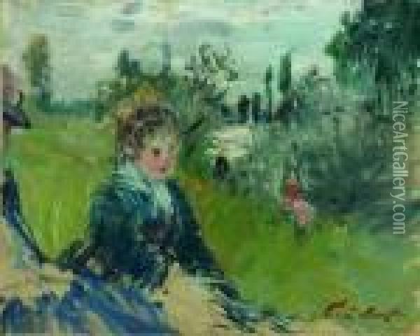Dans La Prairie, Vetheuil Oil Painting - Claude Oscar Monet