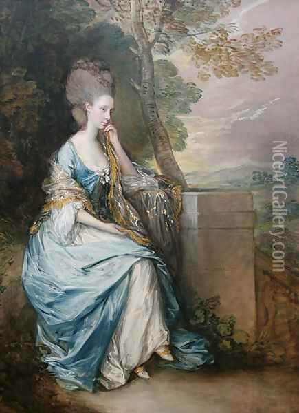 Portrait of Anne, Countess of Chesterfield Oil Painting - Thomas Gainsborough