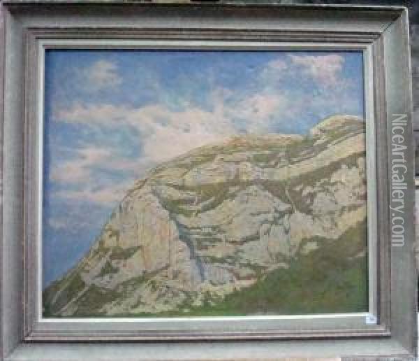 Paysage De Montagne Oil Painting - Joseph Mittey