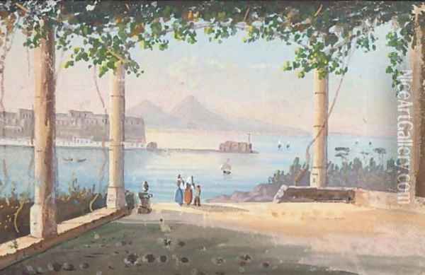 Napoli del Vanico (illustrated) Oil Painting - Neapolitan School
