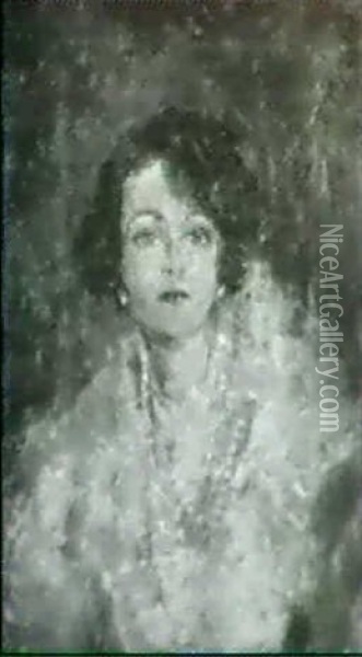 Portrait Of Mrs. Bridget Guinness Oil Painting - Mary Mcevoy