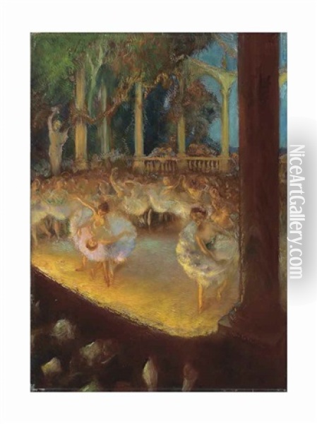 Le Ballet Oil Painting - Gaston La Touche
