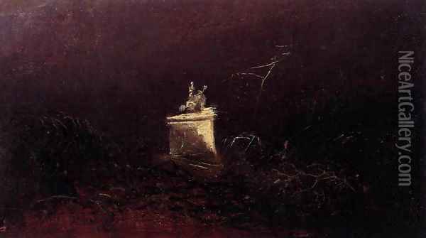Study for a Funerary Monument Oil Painting - Karl Blechen