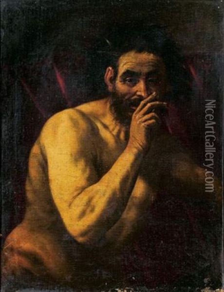 Un Satyre Oil Painting - Jusepe de Ribera