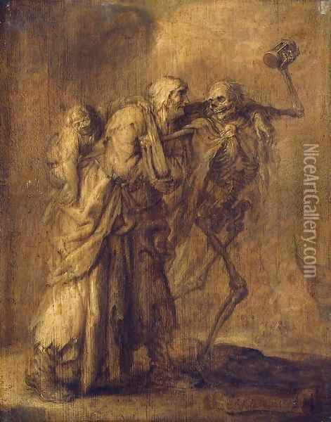 Dance of Death Oil Painting - Adriaen Pietersz. Van De Venne