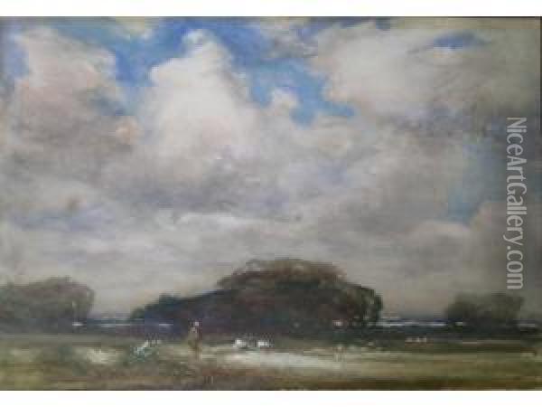 Landscapewith Oil Painting - Thomas William Morley