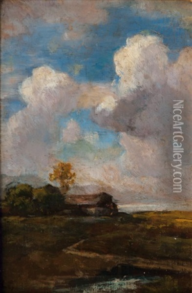 Landscape Oil Painting - Ludwig Gebhardt