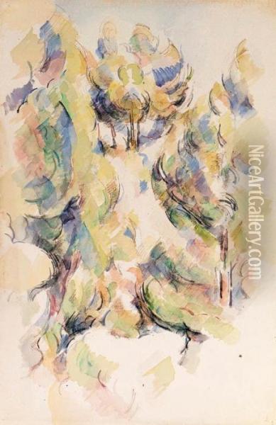 Groupe D'arbres Oil Painting - Paul Cezanne