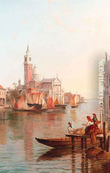 The Grand Canal, Venice Oil Painting - William Raymond Dommersen