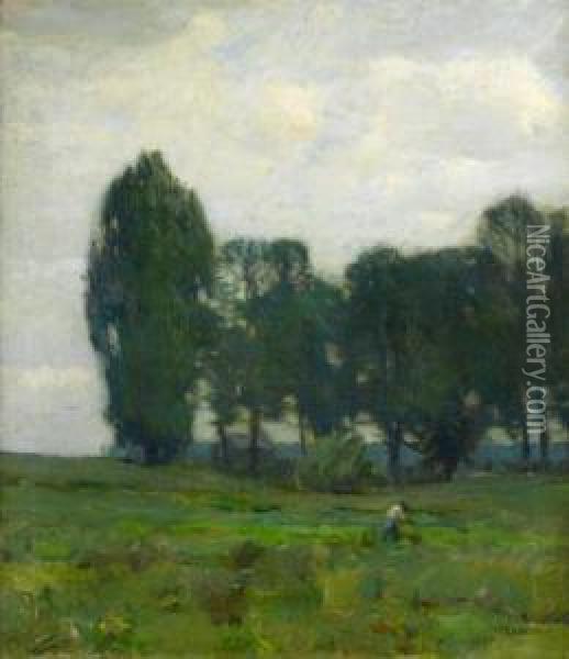 The Green Swale Oil Painting - William Langson Lathrop