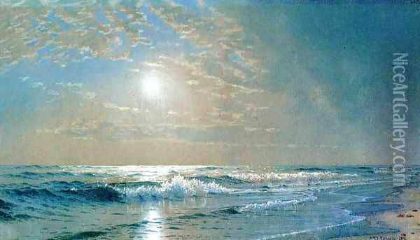 Morning at Atlantic City, New Jersey Oil Painting - Alfred Thompson Bricher
