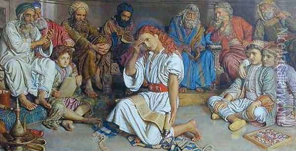 Christ Among the Doctors Oil Painting - William Holman Hunt