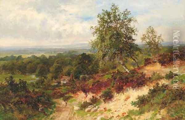 Holmbury Hill, Surrey Oil Painting - Walter Wallor Caffyn
