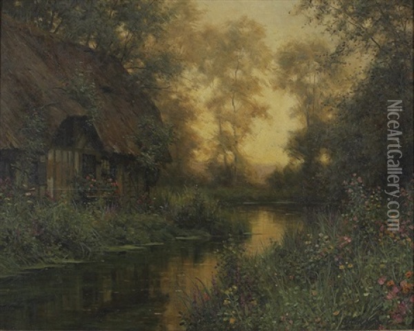 The Cottage Oil Painting - Louis Aston Knight