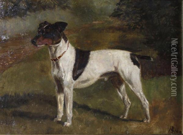 Nipper Oil Painting - Alfred Charles Havell
