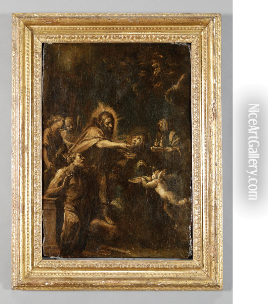 Soggetto Religioso Oil Painting - Giovanni Battista Carlone
