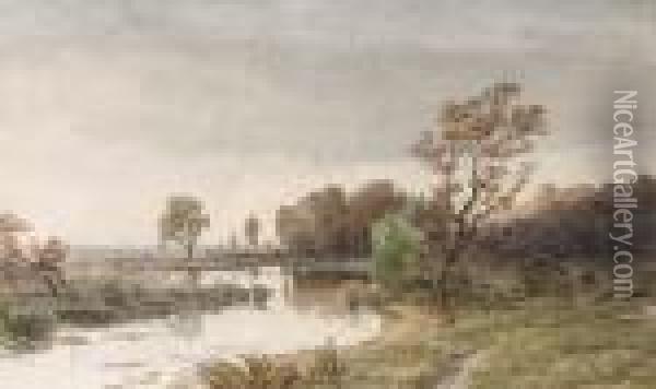 Hackensack Meadows In The Autumn Oil Painting - Jasper Francis Cropsey